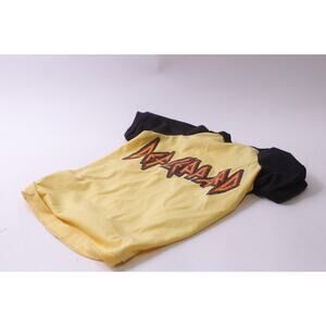 Def Leppard, Dog T-shirt, Yellow Black, Top Paw, Size L, Graphic Tee, Music,